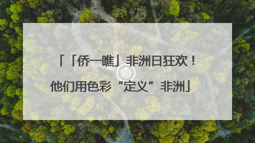 「侨一瞧」非洲日狂欢！他们用色彩“定义”非洲