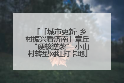 「城市更新· 乡村振兴看济南」章丘“硬核逆袭” 小山村转型网红打卡地