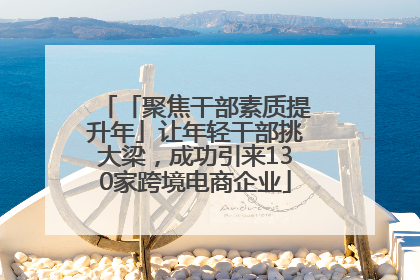 「聚焦干部素质提升年」让年轻干部挑大梁，成功引来130家跨境电商企业