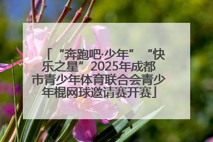 “奔跑吧·少年”“快乐之星”2025年成都市青少年体育联合会青少年棍网球邀请赛开赛
