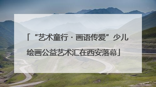 “艺术童行・画语传爱”少儿绘画公益艺术汇在西安落幕