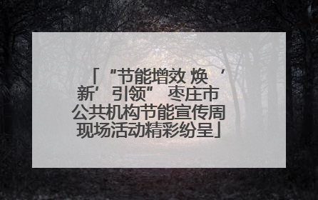 “节能增效 焕‘新’引领” 枣庄市公共机构节能宣传周现场活动精彩纷呈