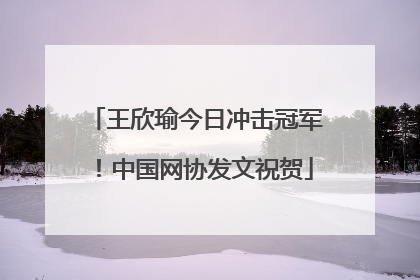 王欣瑜今日冲击冠军！中国网协发文祝贺