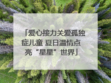 爱心接力关爱孤独症儿童 夏日温情点亮“星星”世界