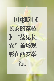 电视剧《长安的荔枝》“荔见长安”首场观影在西安举行