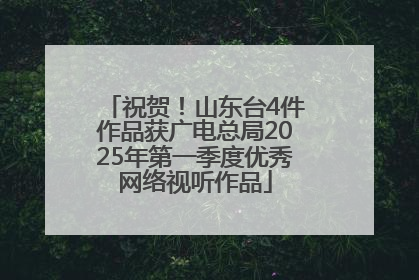 祝贺!山东台4件作品获广电总局2025年第一季度优秀网络视听作品