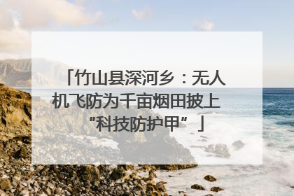 竹山县深河乡：无人机飞防为千亩烟田披上“科技防护甲”