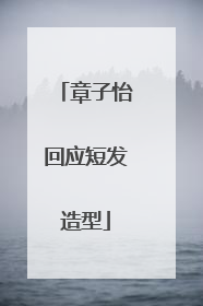 章子怡回应短发造型