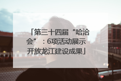 第三十四届“哈洽会”：6项活动展示开放龙江建设成果