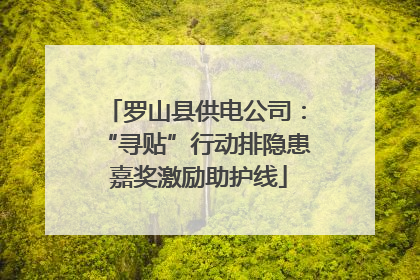 罗山县供电公司：“寻贴”行动排隐患 嘉奖激励助护线