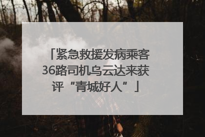 紧急救援发病乘客 36路司机乌云达来获评“青城好人”