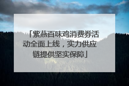 紫燕百味鸡消费券活动全面上线，实力供应链提供坚实保障