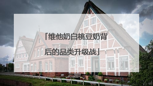维他奶白桃豆奶背后的品类升级战