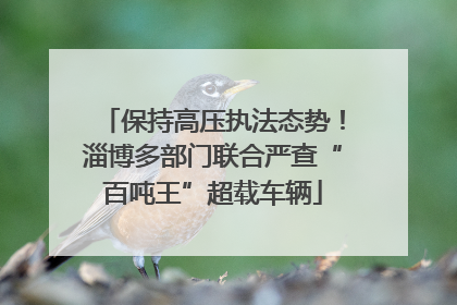 保持高压执法态势！淄博多部门联合严查“百吨王”超载车辆