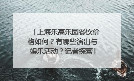 上海乐高乐园餐饮价格如何？有哪些演出与娱乐活动？记者探营