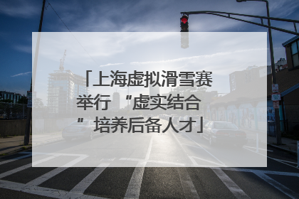 上海虚拟滑雪赛举行 “虚实结合”培养后备人才