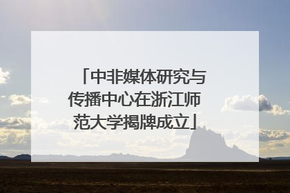 中非媒体研究与传播中心在浙江师范大学揭牌成立