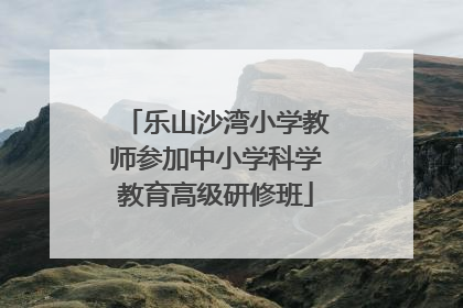 乐山沙湾小学教师参加中小学科学教育高级研修班