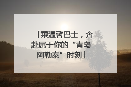 乘温馨巴士，奔赴属于你的“青岛阿勒泰”时刻