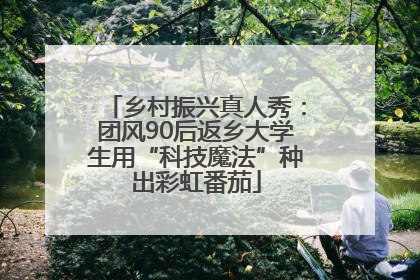 乡村振兴真人秀：团风90后返乡大学生用“科技魔法”种出彩虹番茄