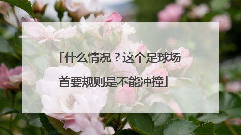 什么情况？这个足球场首要规则是不能冲撞