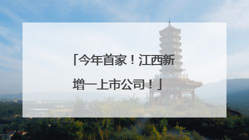 今年首家！江西新增一上市公司！