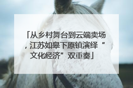 从乡村舞台到云端卖场，江苏如皋下原镇演绎“文化经济”双重奏