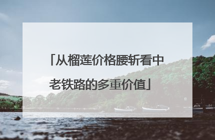 从榴莲价格腰斩看中老铁路的多重价值