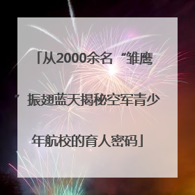 从2000余名“雏鹰”振翅蓝天揭秘空军青少年航校的育人密码