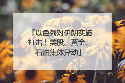 以色列对伊朗实施打击！美股、黄金、石油集体异动