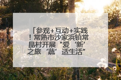 参观+互动+实践！常熟市沙家浜镇常昆村开展“爱‘新’之旅‘蔬’适生活”参观学习活动