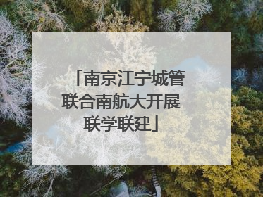 南京江宁城管联合南航大开展联学联建