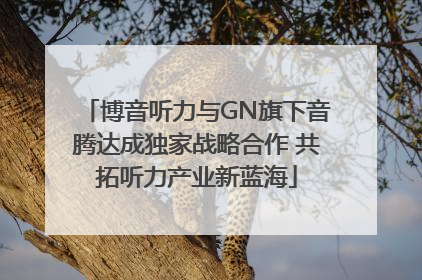 博音听力与GN旗下音腾达成独家战略合作 共拓听力产业新蓝海