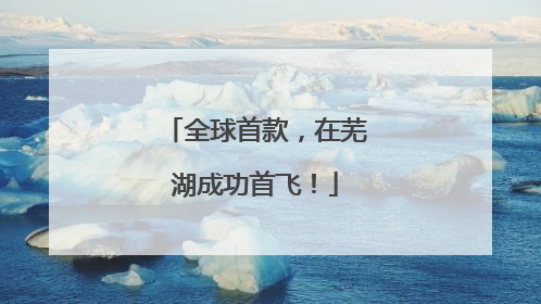 全球首款，在芜湖成功首飞！