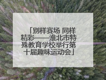 别样赛场 同样精彩——淮北市特殊教育学校举行第十届趣味运动会