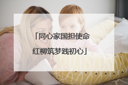 同心家国担使命 红柳筑梦践初心