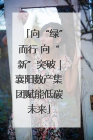 向“绿”而行 向“新”突破｜襄阳数产集团赋能低碳未来