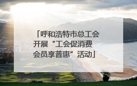 呼和浩特市总工会开展“工会促消费 会员享普惠”活动