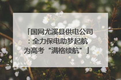 国网尤溪县供电公司：全力保电助梦起航 为高考“满格续航”