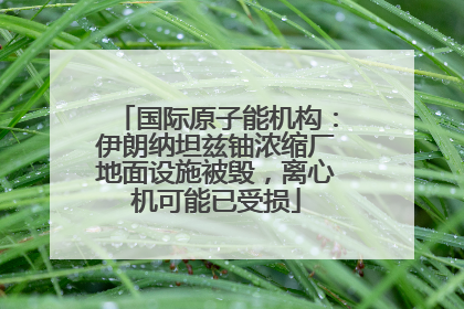 国际原子能机构：伊朗纳坦兹铀浓缩厂地面设施被毁，离心机可能已受损