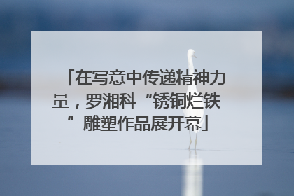 在写意中传递精神力量，罗湘科“锈铜烂铁”雕塑作品展开幕