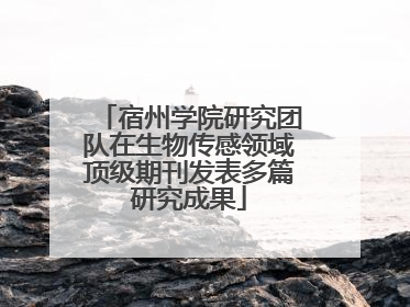 宿州学院研究团队在生物传感领域顶级期刊发表多篇研究成果