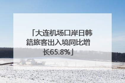 大连机场口岸日韩籍旅客出入境同比增长65.8%