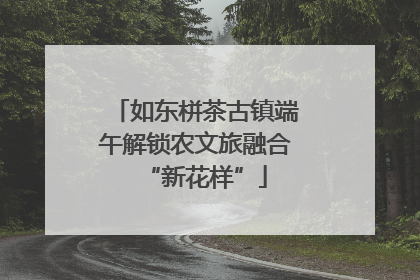 如东栟茶古镇端午解锁农文旅融合“新花样”