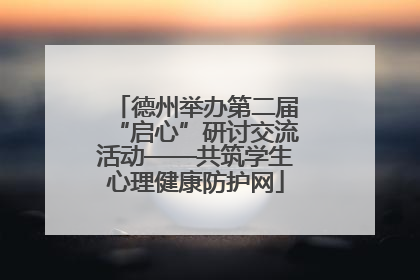 德州举办第二届“启心”研讨交流活动——共筑学生心理健康防护网