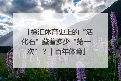 徐汇体育史上的“活化石”藏着多少“第一次”？｜百年体育