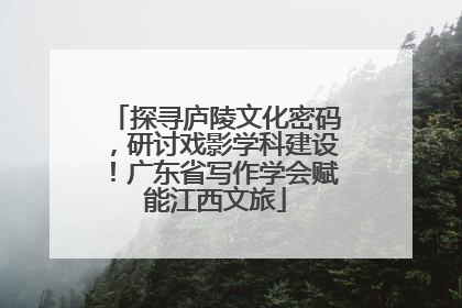 探寻庐陵文化密码，研讨戏影学科建设！广东省写作学会赋能江西文旅