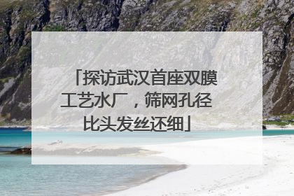 探访武汉首座双膜工艺水厂，筛网孔径比头发丝还细