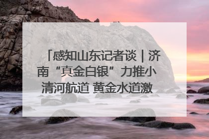 感知山东记者谈｜济南“真金白银”力推小清河航道 黄金水道激活区域经济新动能