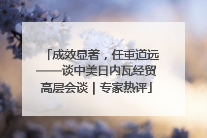 成效显著，任重道远——谈中美日内瓦经贸高层会谈｜专家热评